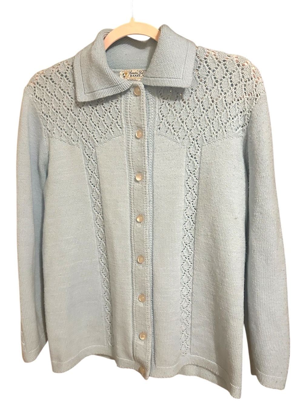 Light Blue Sweater Bee Sweater (M/L)